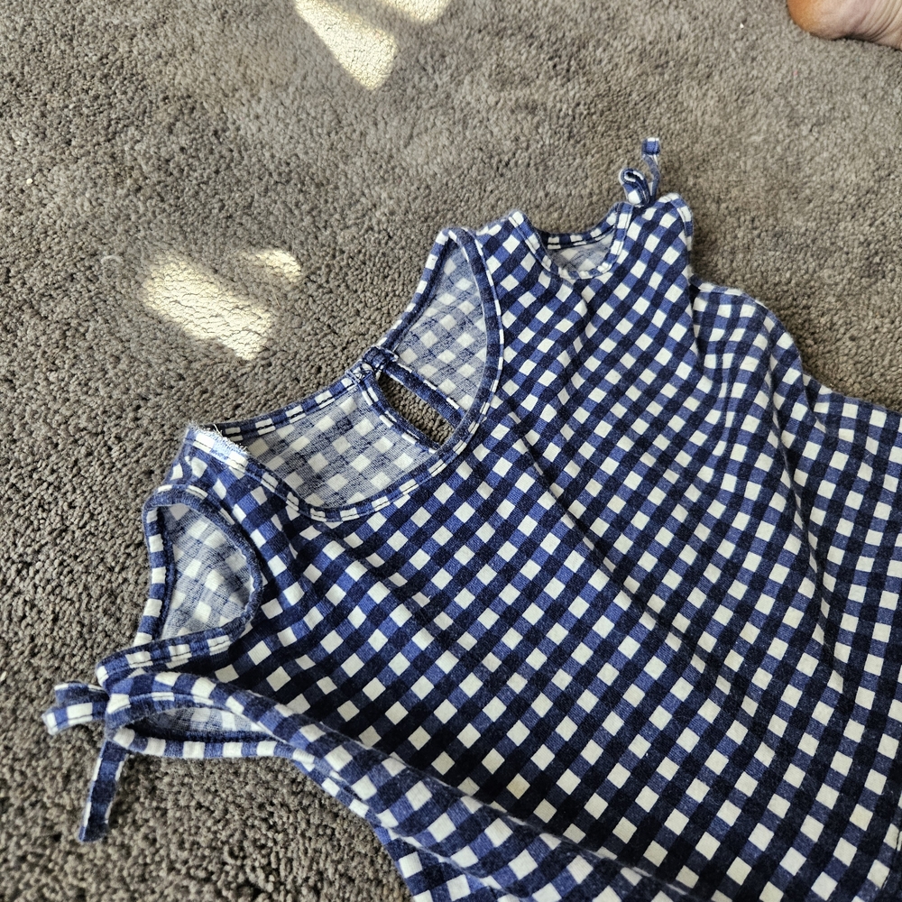 Blue and White Checkered Top - Picture 2 of 4